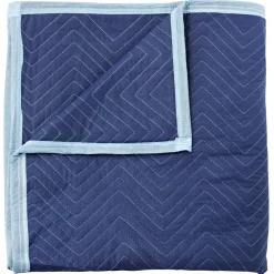 Sure-Max 8 Moving & Packing Blankets - Deluxe Pro - 80" x 72" (40 lb/dz weight) - Professional Quilted Shipping Furniture Pads Royal Blue