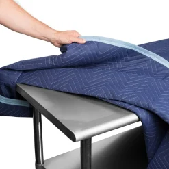 Sure-Max 12 Moving & Packing Blankets - Deluxe Pro - 80" x 72" (40 lb/dz weight) - Professional Quilted Shipping Furniture Pads Royal Blue
