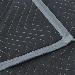 Sure-Max 6 Moving & Packing Blankets - Ultra Thick Pro - 72" x 40" - Professional Quilted Shipping Furniture Pads Black