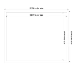 Svelte Framed Dry Erase Magnetic Board