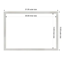 Svelte Framed Dry Erase Magnetic Board