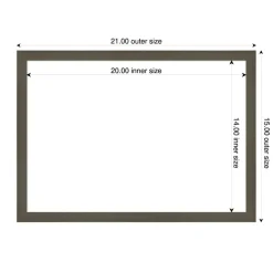 Svelte Framed Dry Erase Magnetic Board