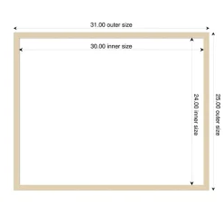 Svelte Framed Dry Erase Magnetic Board