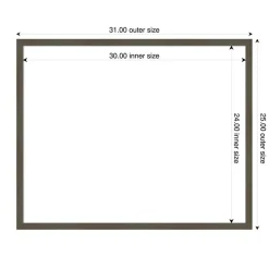 Svelte Framed Dry Erase Magnetic Board