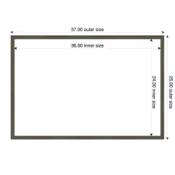 Svelte Framed Dry Erase Magnetic Board