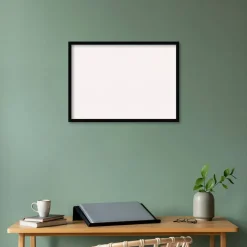 Svelte Wood Framed Corkboard, White Cork