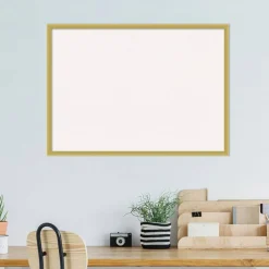 Svelte Wood Framed Corkboard, White Cork