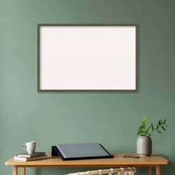 Svelte Wood Framed Corkboard, White Cork
