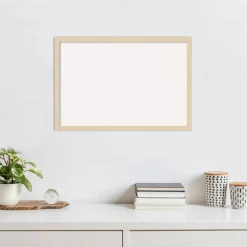 Svelte Wood Framed Corkboard, White Cork