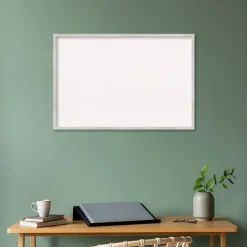 Svelte Wood Framed Corkboard, White Cork