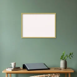Svelte Wood Framed Corkboard, White Cork