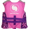 Swim Central Pink & Purple Floral Child Life Jacket Vest with Handle