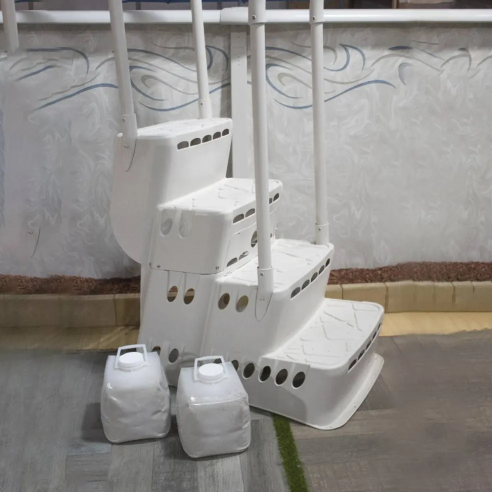 Swim Central 11" White HydroTools Pool Ladder Weight Anchor Bag