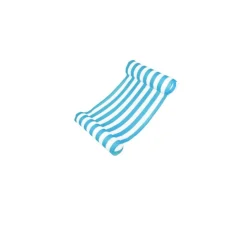 Swimline 4ft. Blue & White Inflatable Water Sports Striped Hammock Pool Raft