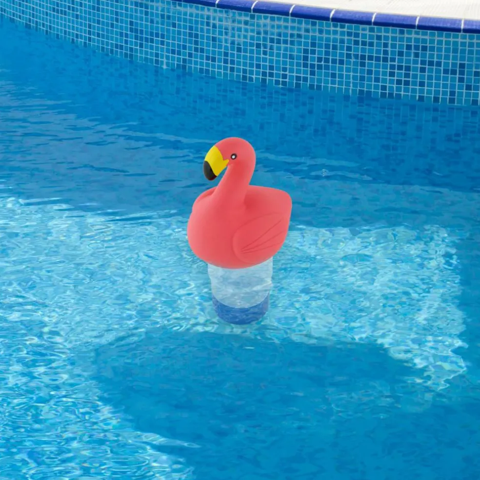 Swimline 12" Pink Flamingo Floating Pool Chlorine Dispenser
