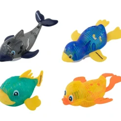 Swimline Set of 4 Water Activated  Light-Up Sea Animals Swimming Pool Dive Toys