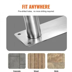 Swimming Pool Handrail 2 Pack, Rust-Resistant Grab Bar with Grip