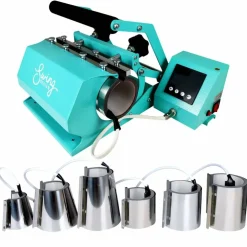 Swing Design 7-in-1 Tumbler Heat Press 20oz/30oz - Turquoise