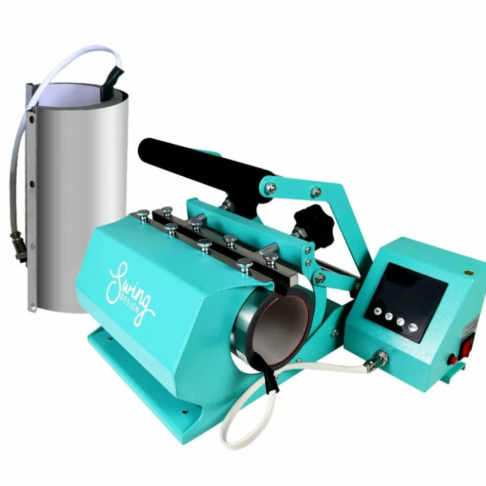 Swing Design 20oz & 30oz Tumbler Heat Press - Turquoise