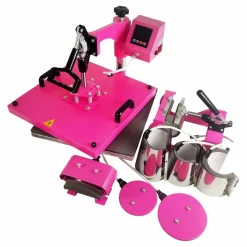 Swing Design 15" x 15" Swing Away 8-in-1 Heat Press - Pink