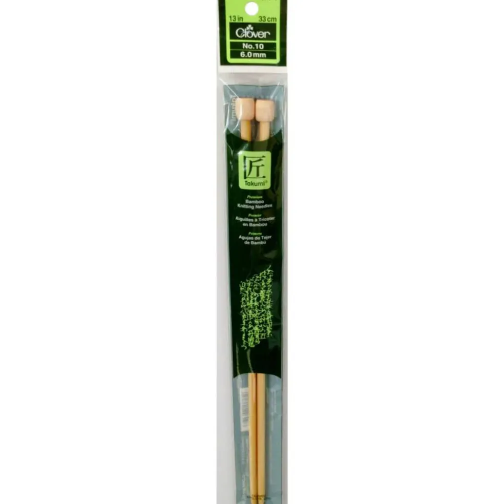 Takumi Bamboo Single Pointed Knitting Needles, 13"