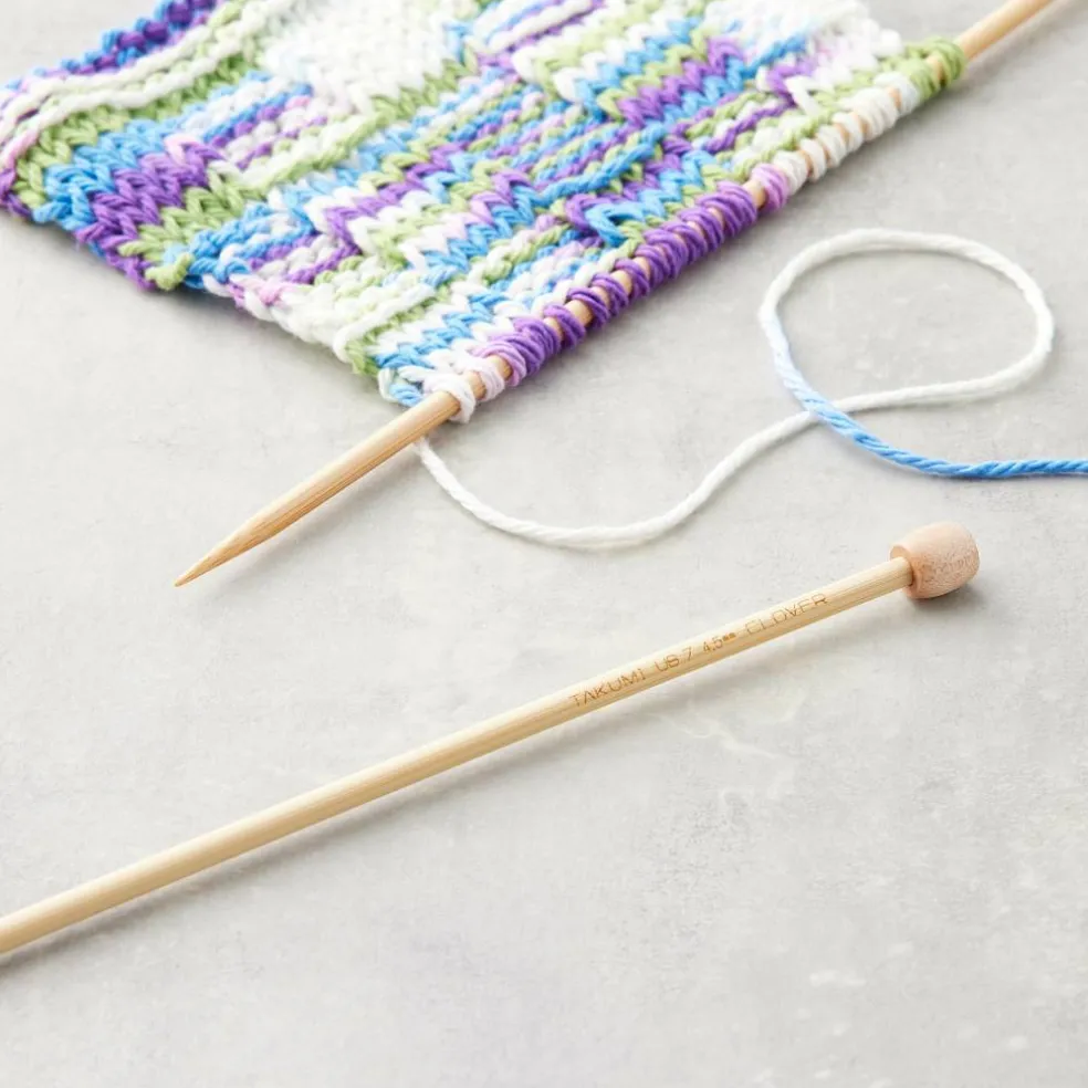 Takumi Bamboo Single Pointed Knitting Needles, 13"