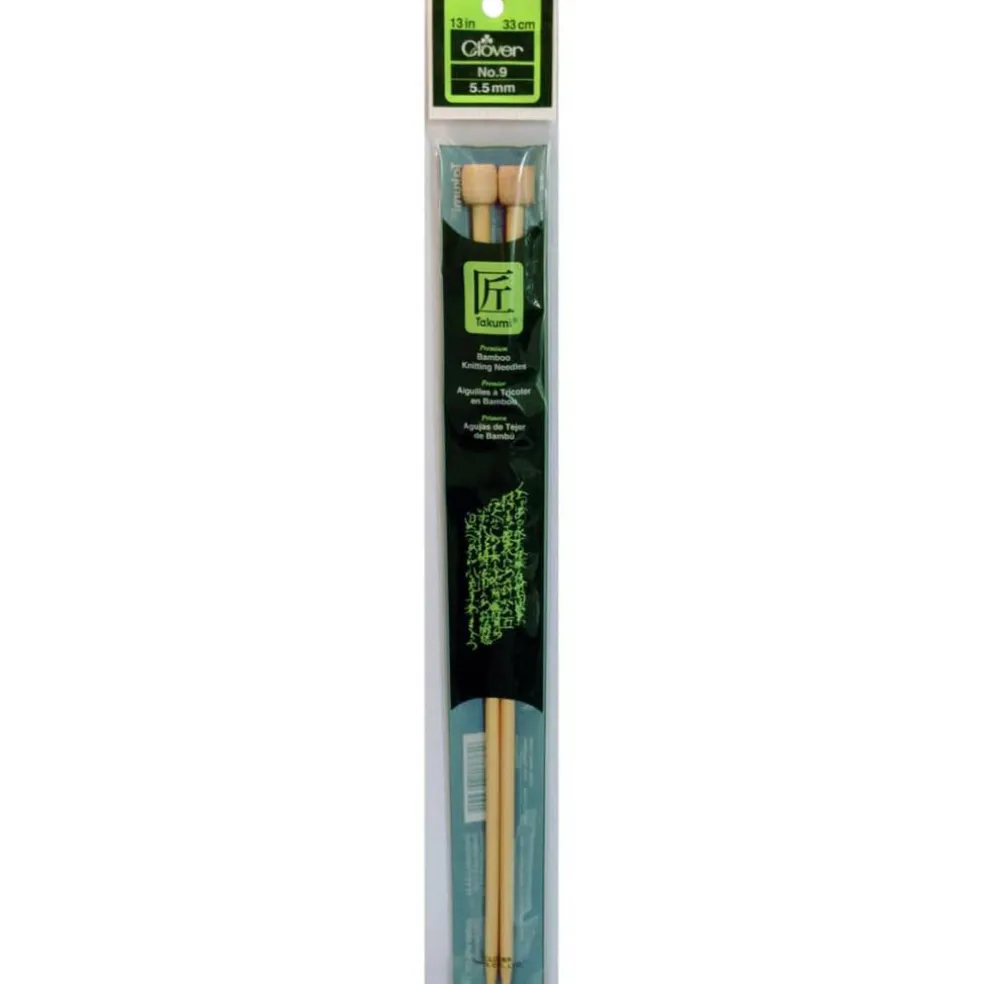 Takumi Bamboo Single Pointed Knitting Needles, 13"