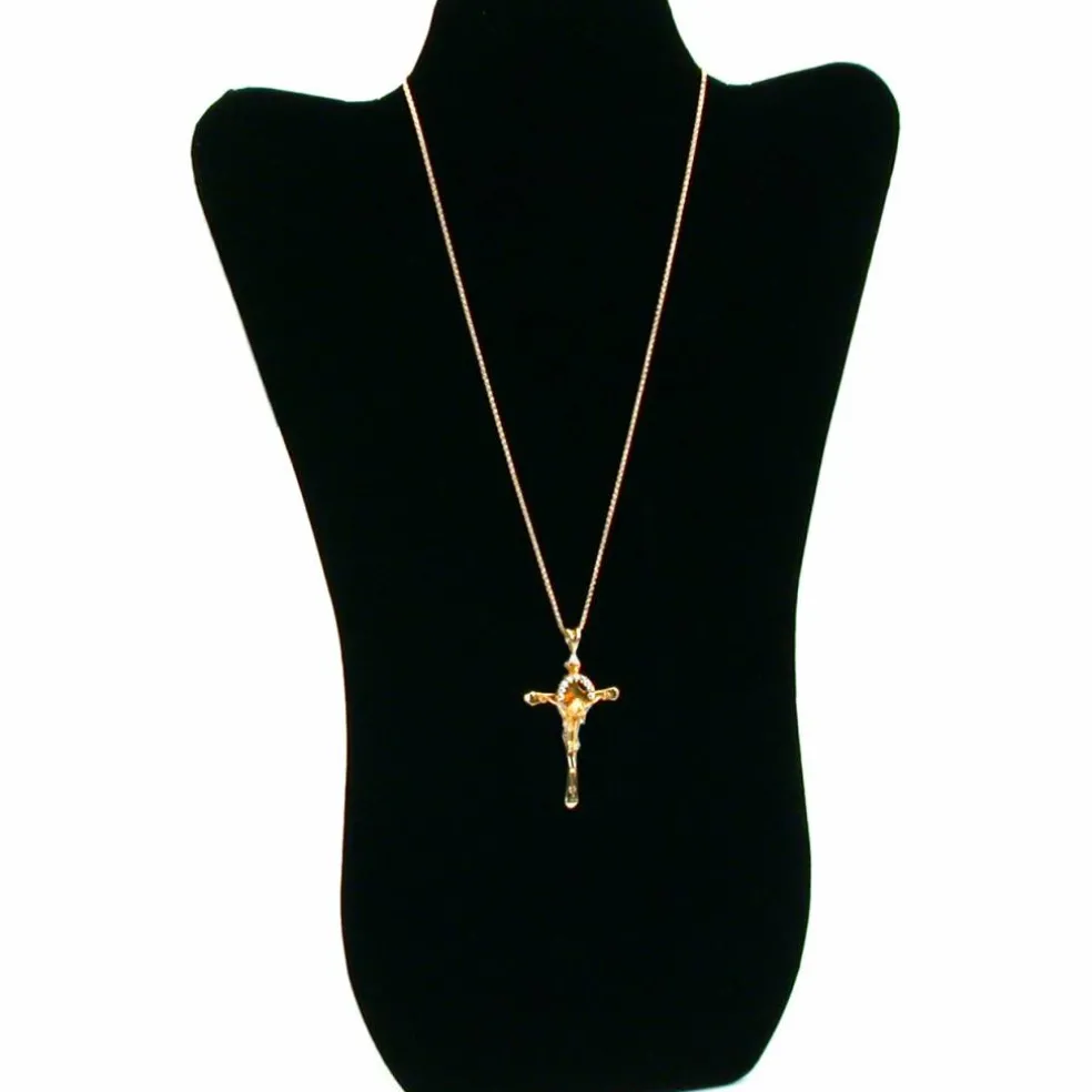 2 Tall Curved Necklace Easel Display Black & White 14"
