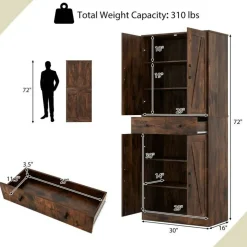 Tall Farmhouse Cabinet 72