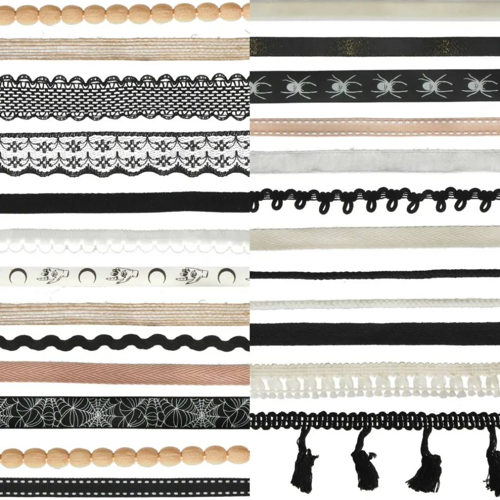 Tan, Black & White Halloween Trim Bundle, 25ct. by Celebrate It™
