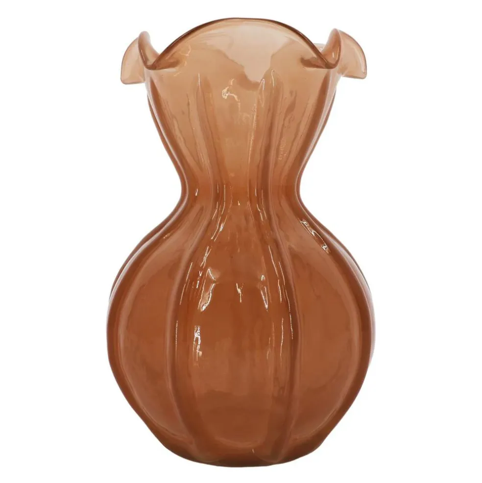 8.5" Taupe Glass Vase by Ashland®