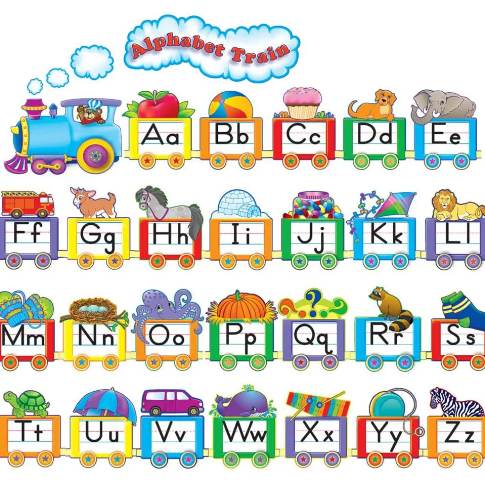 Teacher Created Resources: Alphabet Train Bulletin Board Display Set