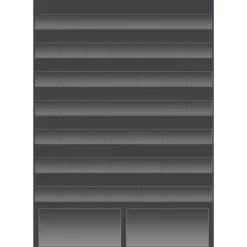 Teacher Created Resources Black Calendar Pocket Chart