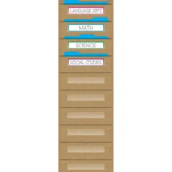 Teacher Created Resources Burlap 10 Pocket File Storage Pocket Chart