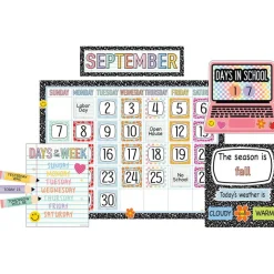 Teacher Created Resources® Cool for School Calendar Bulletin Board Set