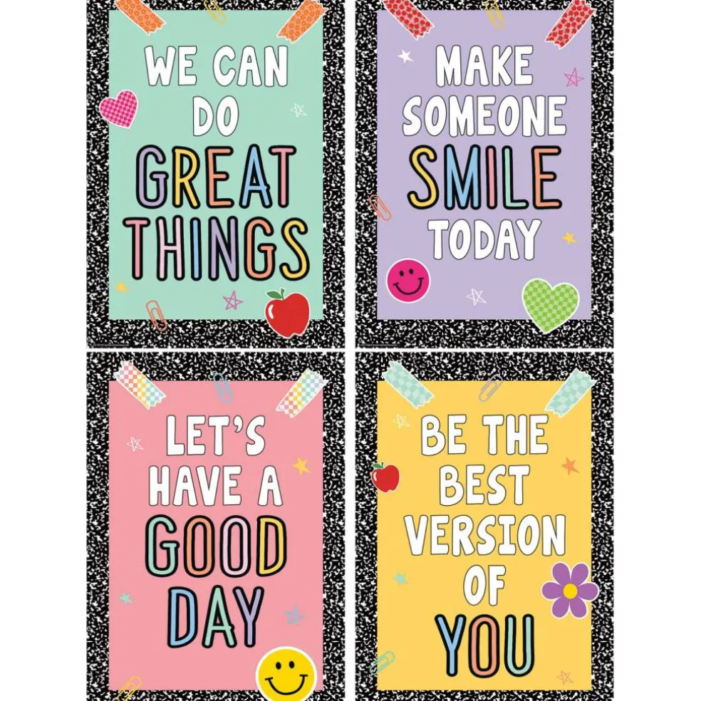 Teacher Created Resources® Cool for School Positive Posters, Set of 4
