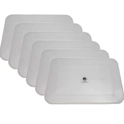 Teacher Created Resources® Large Clear Plastic Storage Bin Lid, 6ct.