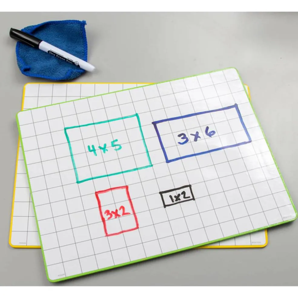 Teacher Created Resources Math Grid Dry Erase Boards, Set of 10