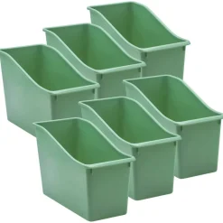 Teacher Created Resources 6 Pack Plastic Book Bin
