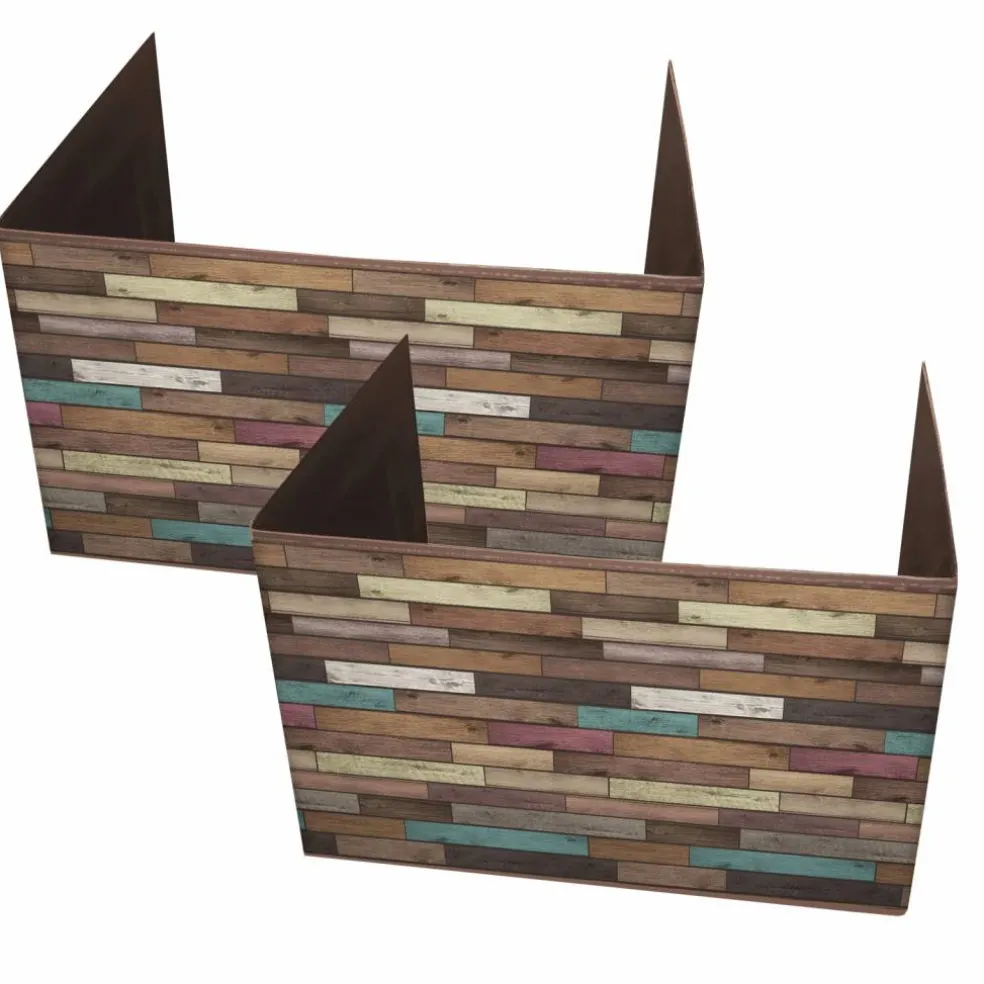 Teacher Created Resources Reclaimed Wood Design Privacy Screen, 2ct.