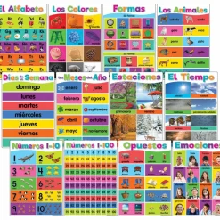 Teacher Created Resources® Spanish Colorful Early Learning Posters Set