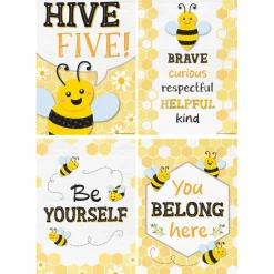 Teacher Created Resources® 11" x 16" Buzzing Bees Positive Saying Small Posters Set