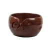 Teak Wood Yarn Bowl by Purple Heart