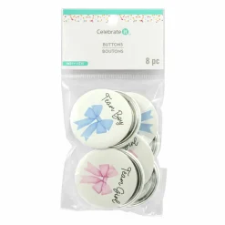 2" Team Boy & Team Girl Buttons by Celebrate It™
