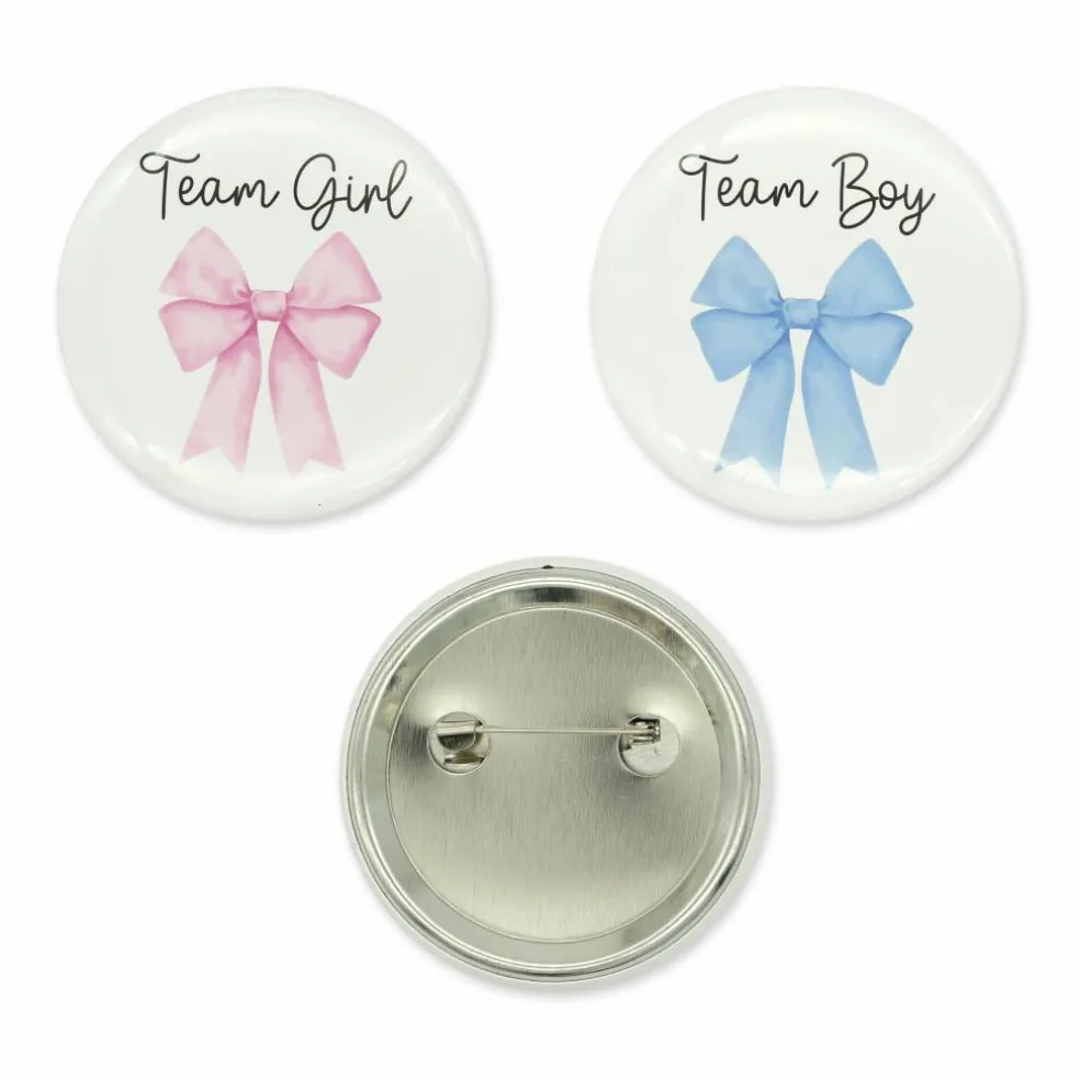 2" Team Boy & Team Girl Buttons by Celebrate It™