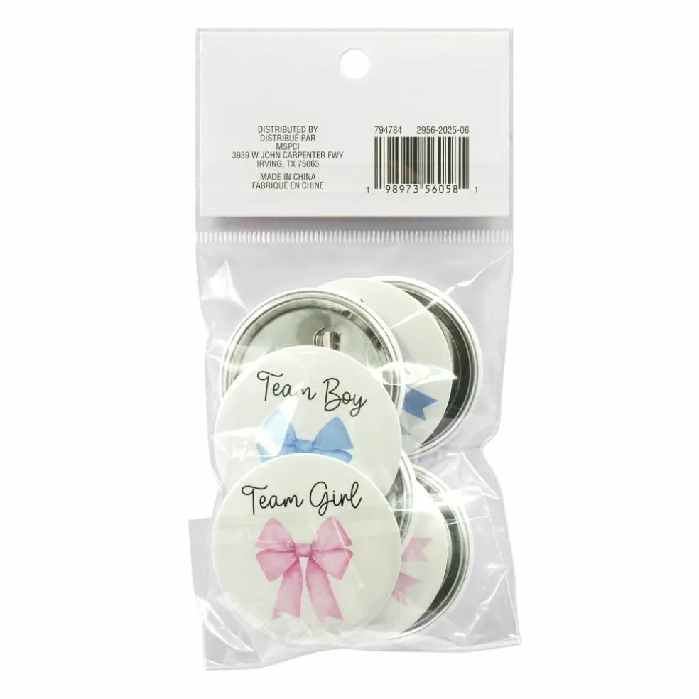 2" Team Boy & Team Girl Buttons by Celebrate It™