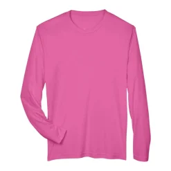 Team 365 Men's Performance Long Sleeve T-Shirt, Blank Tee for DIY Crafts & Custom Printing