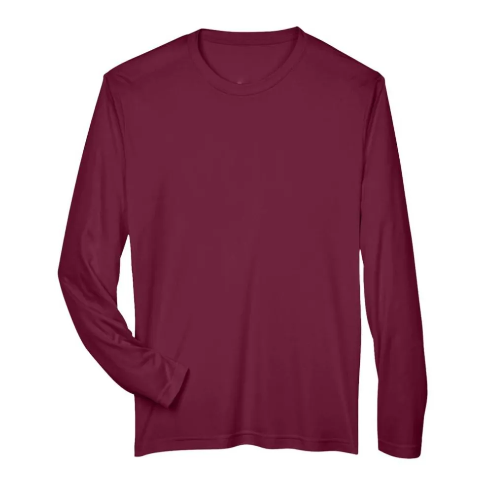 Team 365 Men's Performance Long Sleeve T-Shirt, Blank Tee for DIY Crafts & Custom Printing