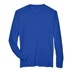 Team 365 Men's Performance Long Sleeve T-Shirt, Blank Tee for DIY Crafts & Custom Printing