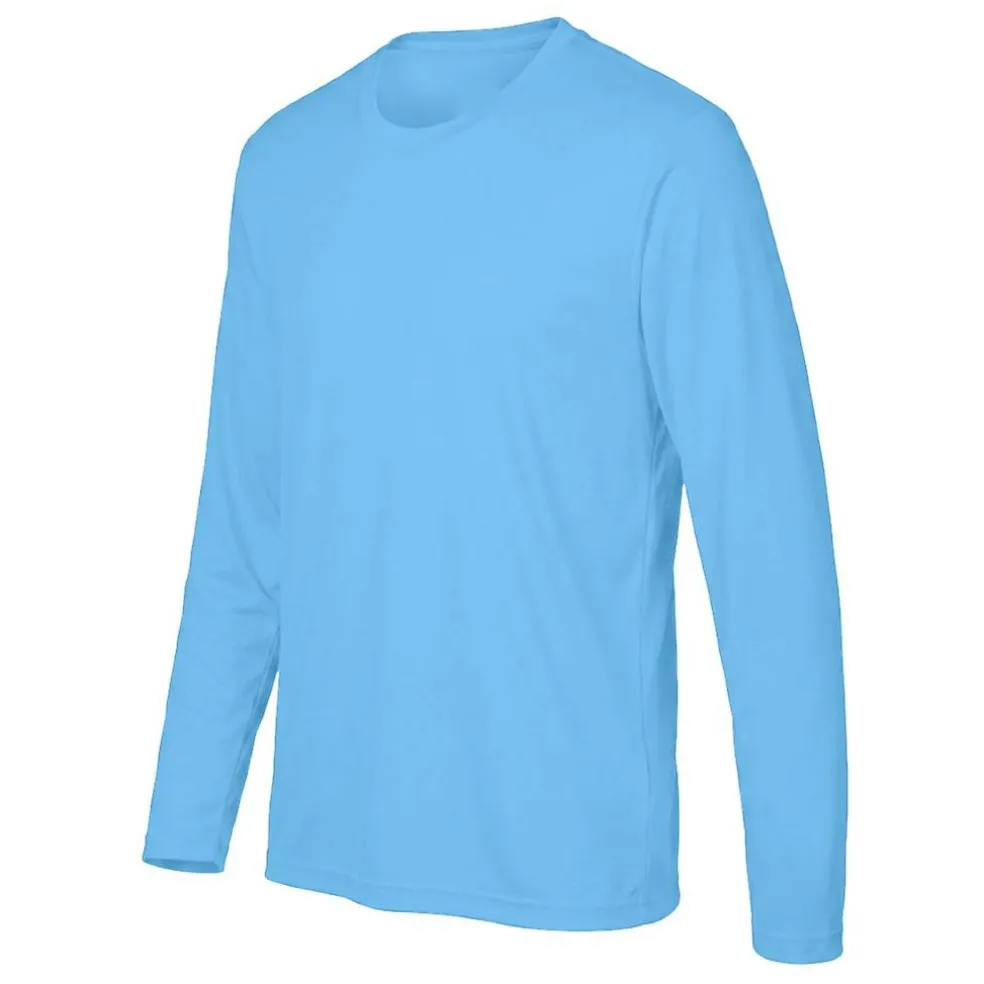 Team 365 Men's Performance Long Sleeve T-Shirt, Blank Tee for DIY Crafts & Custom Printing